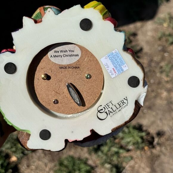 Fitz and Floyd Santa and toys musical plays We Wish You a Merry Christmas. It wo - Picture 11 of 12